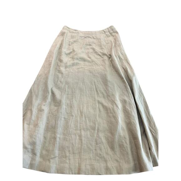 Classiques For Nordstrom Women's Cream A-Line Midi Skirt Size 14 - Picture 1 of 6